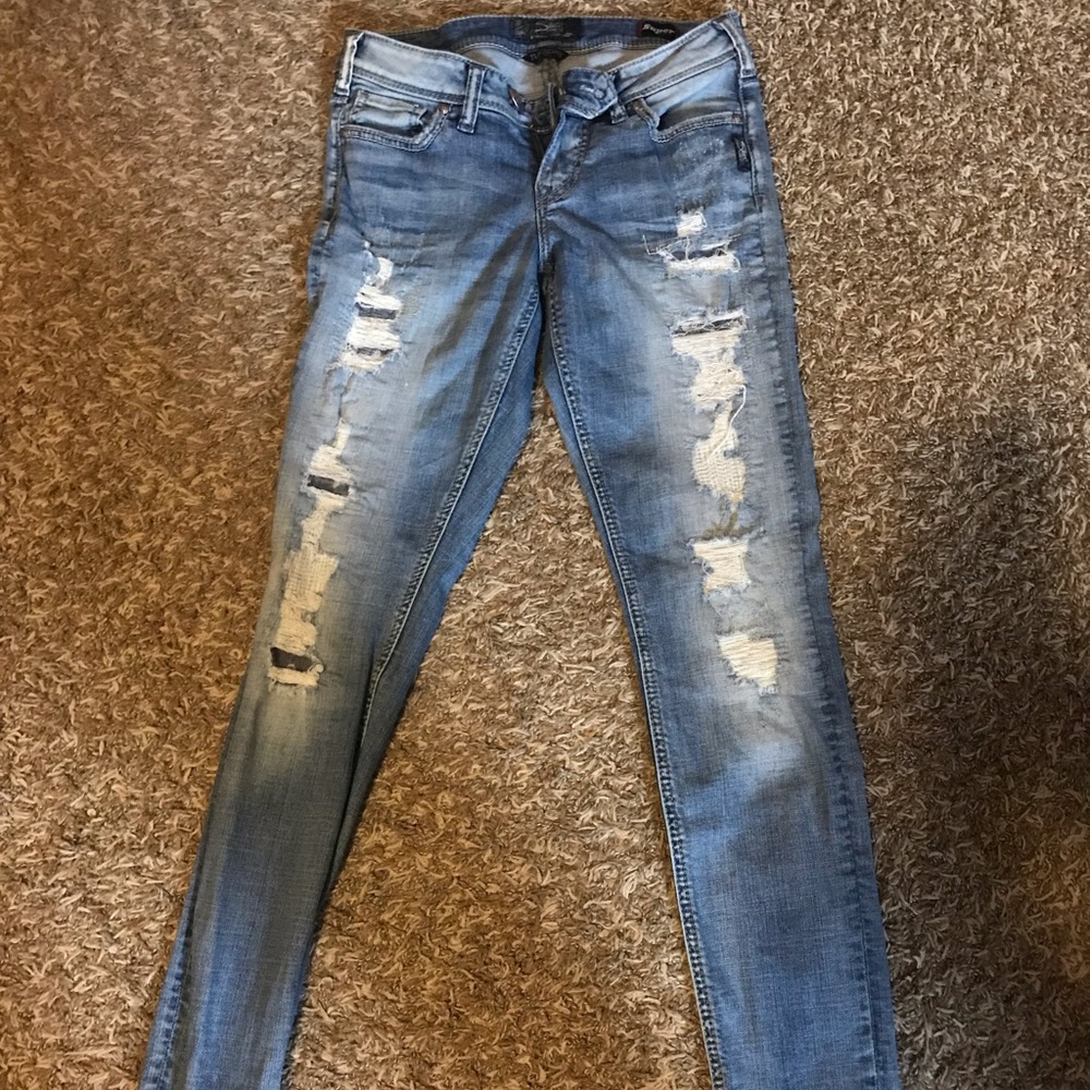 Silver jeans